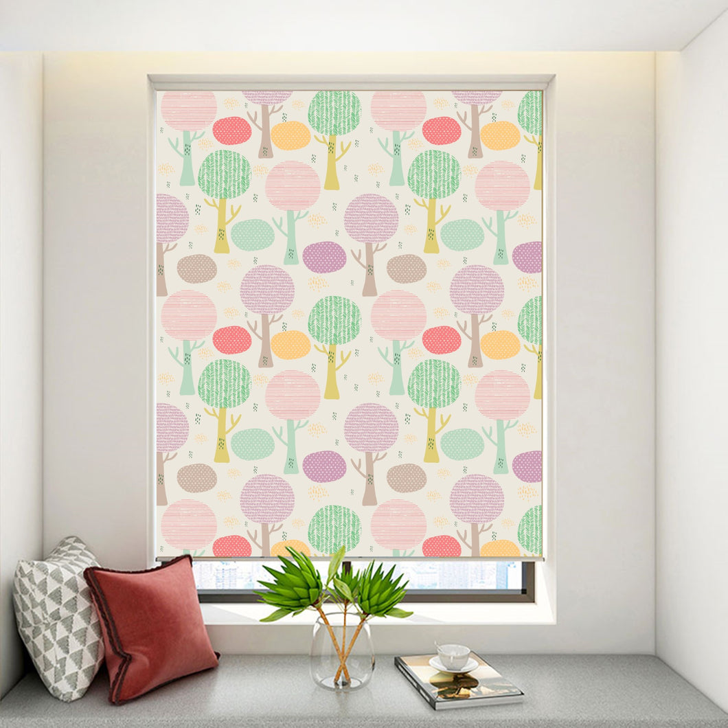 Doodle Tree in Forest Window Roller Shade