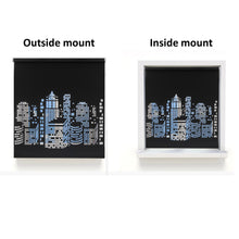 Load image into Gallery viewer, NYC Blackout Die Cut Cutout Sparkle Window Roller Blinds Shades Curtains
