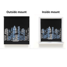 Load image into Gallery viewer, NYC Blackout Die Cut Cutout Sparkle Window Roller Blinds Shades Curtains
