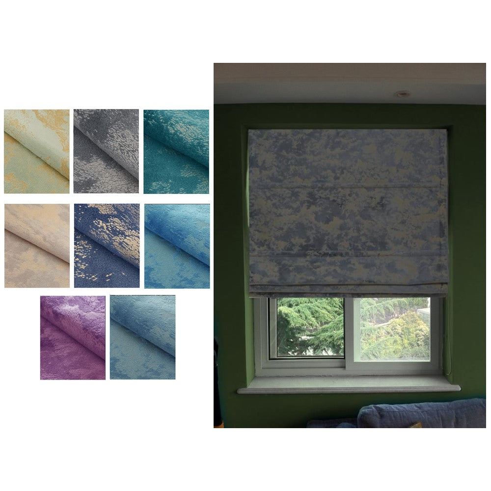 Velvet Linen Shinning Sheen Window Roman Shade