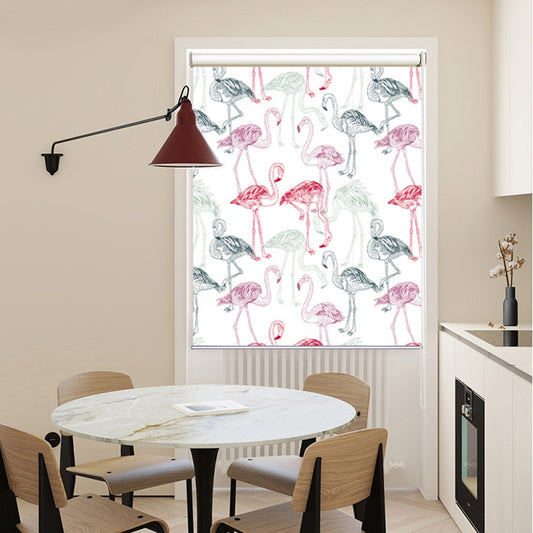 Flamingo Art Roller Shade