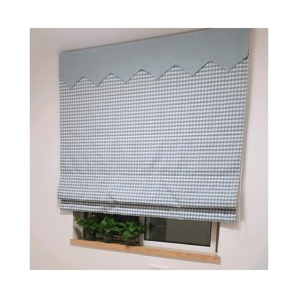 Plaid Classic Gingham Cottage Window Roman Shade