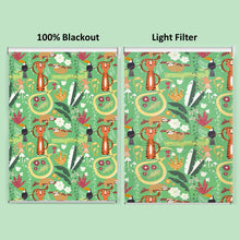 Load image into Gallery viewer, Tropical Jungle Tiger Monkey Animal Friends Window Roller Shade
