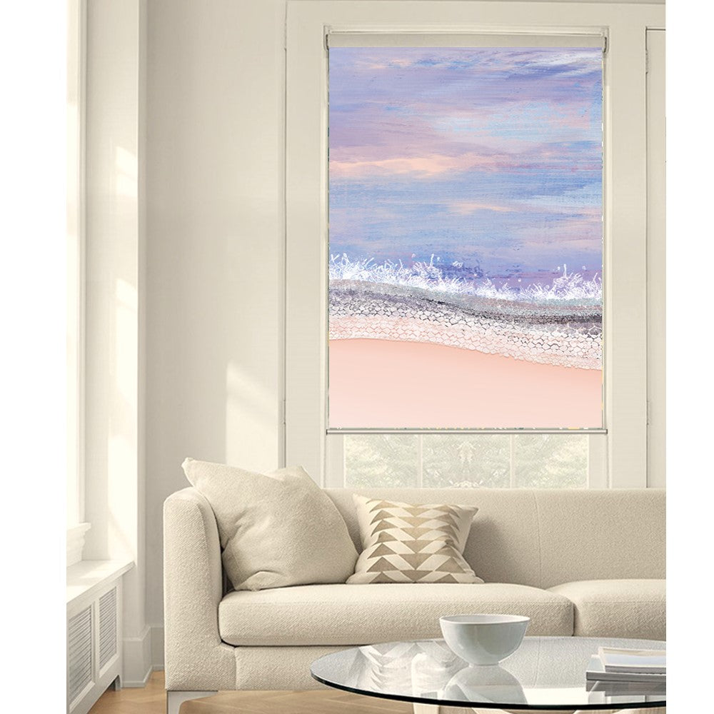 Abstract Ocean Beach Paint Paint Print Window Roller Shade