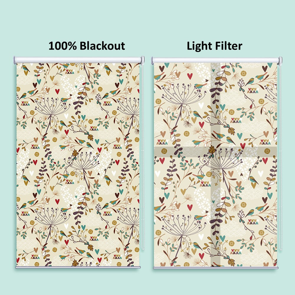 Botanical Japanese Garden Window Roller Shade