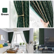 Load image into Gallery viewer, Golden Glamour Herringbone Window Curtains Drapery
