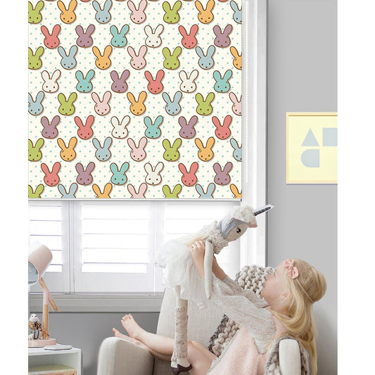 Bunny Rabbit Boho Tone Roller Shade