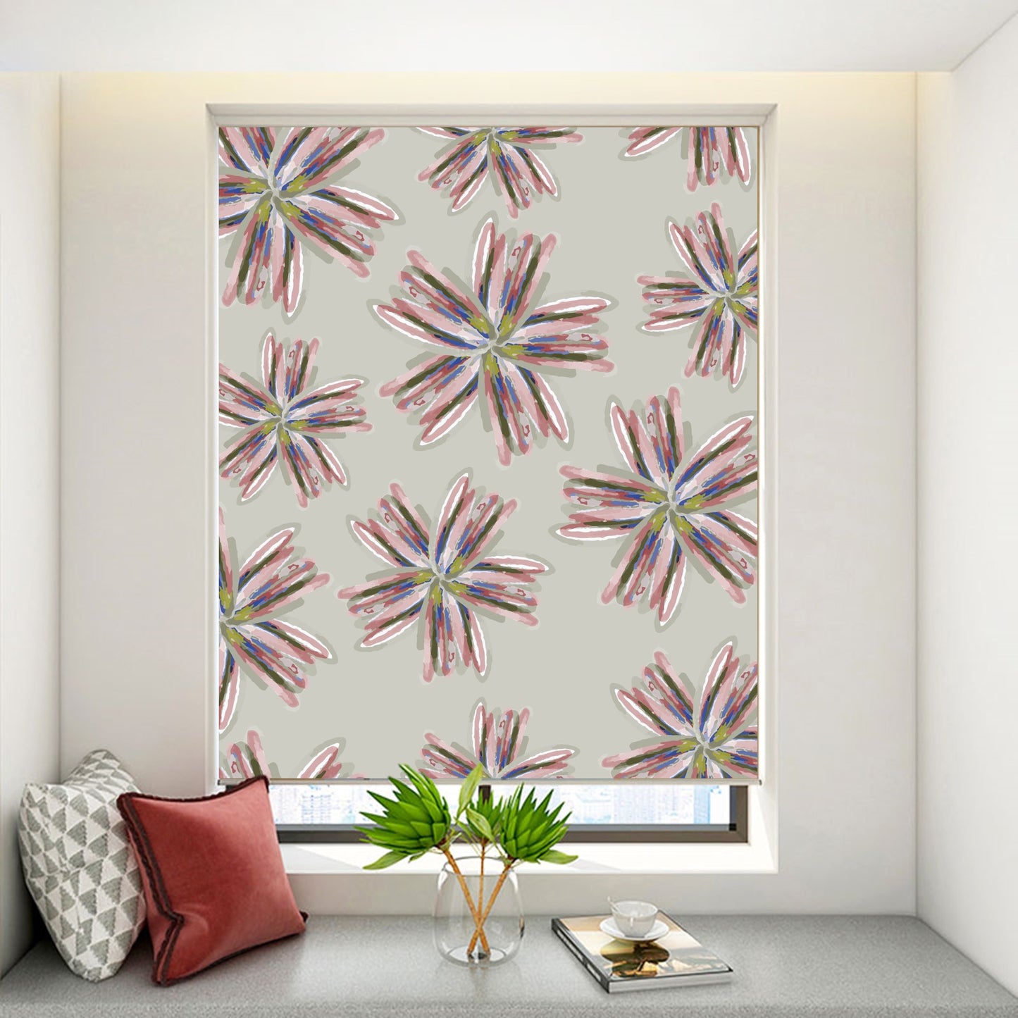Star Flower Petals Window Roller Shade
