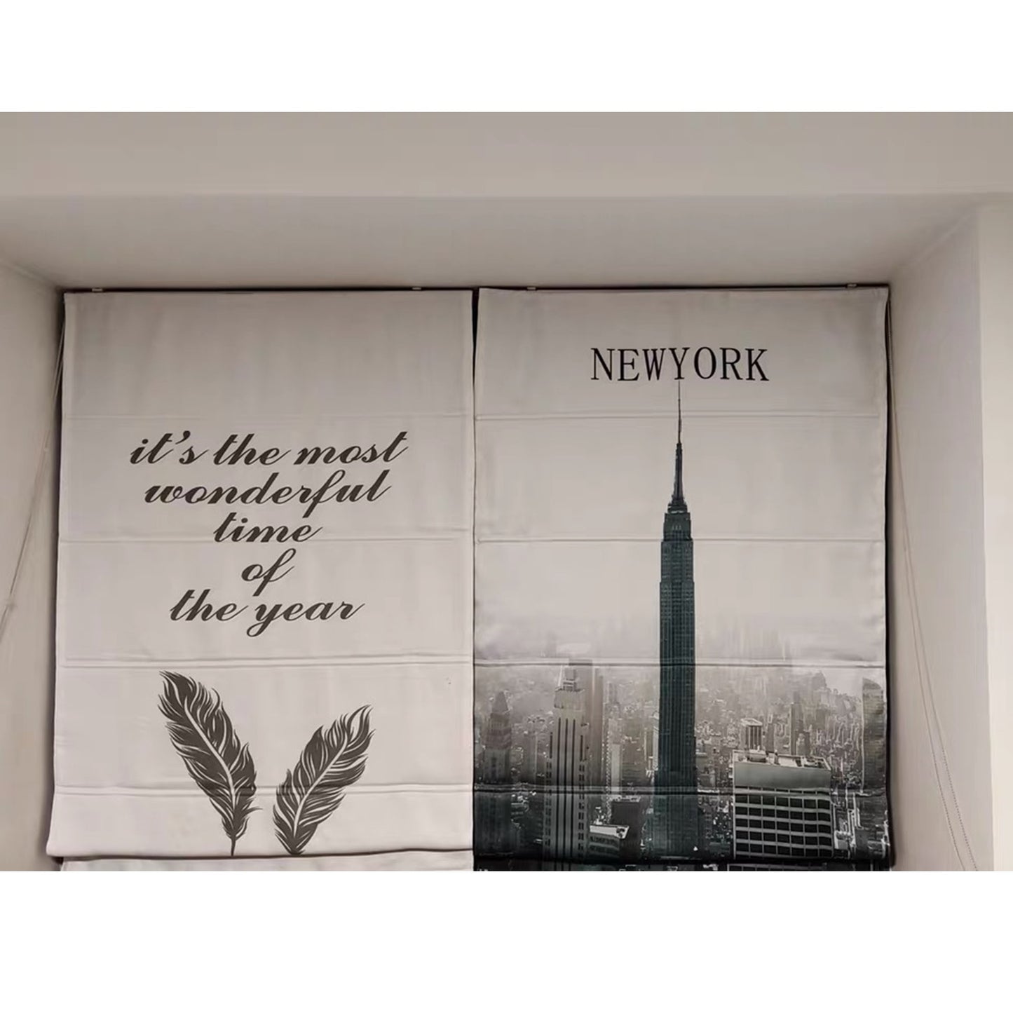 Personalized Custom Your Image/Logo Print Window Roman Shade