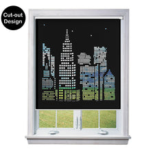 Load image into Gallery viewer, NYC Blackout Die Cut Cutout Sparkle Window Roller Blinds Shades Curtains
