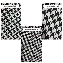 Load image into Gallery viewer, Black and White Houndstooth Nailshead Pattern Window Roman Shade
