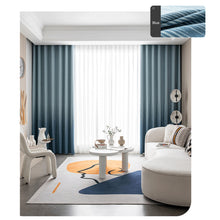 Load image into Gallery viewer, Ombre Wave Premium Linen Window Curtains Drapery
