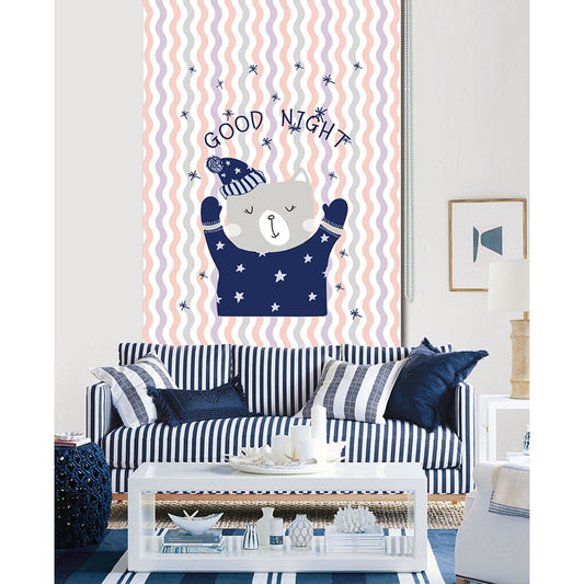 Good Night Papa Bear Kid Nursery Window Roller Shade