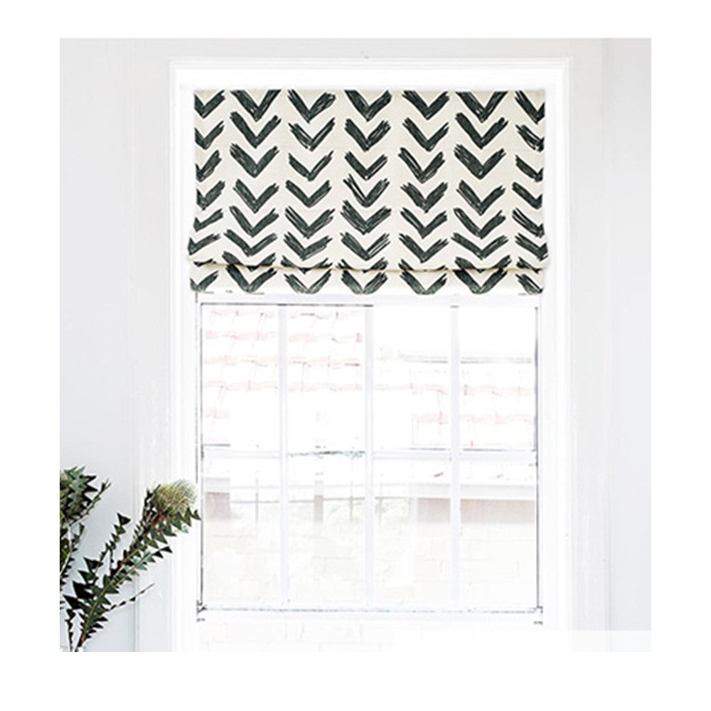 Black and White Arrow Nordic Scandinavian Window Roman Shade