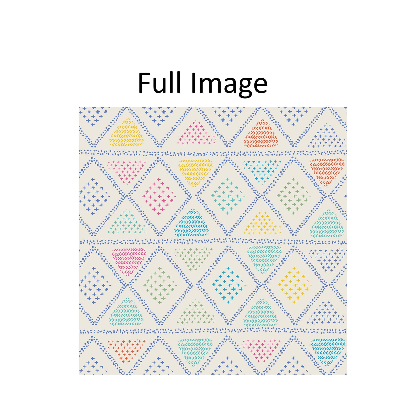 Colorful Triangular Geometries Window Roller Shade