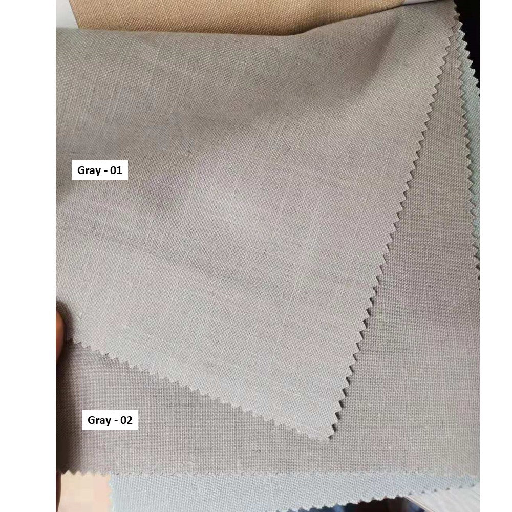 Shade of Gray Linen Window Roman Shade