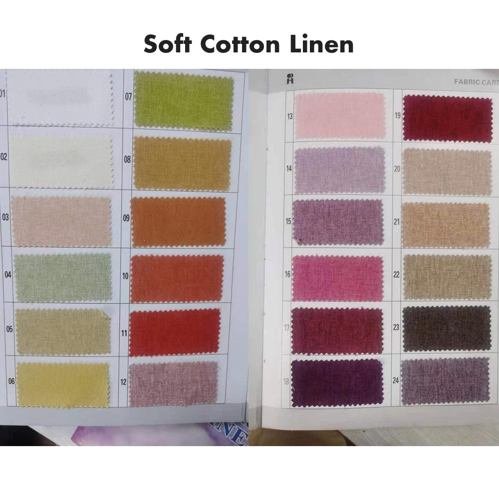 Solid Color Neutral Pink Beige Green Purple Red Gray Window Curtains Drapery