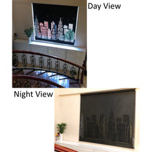 Load image into Gallery viewer, Whale Blackout Die Cut Cutout Sparkle Window Roller Blinds Shades Curtains
