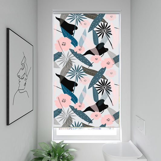 Botanical Natural Print Window Roller Shade