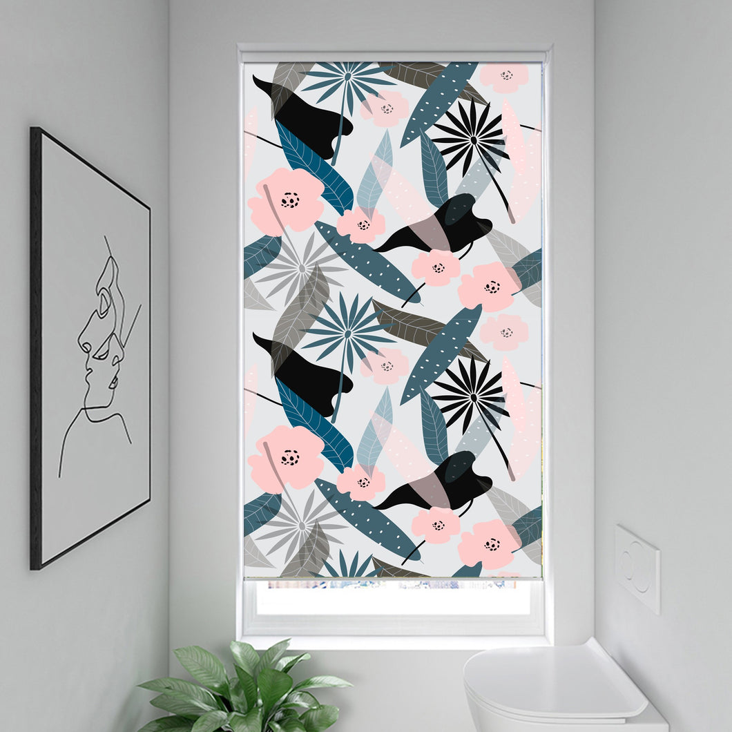 Botanical Natural Print Window Roller Shade