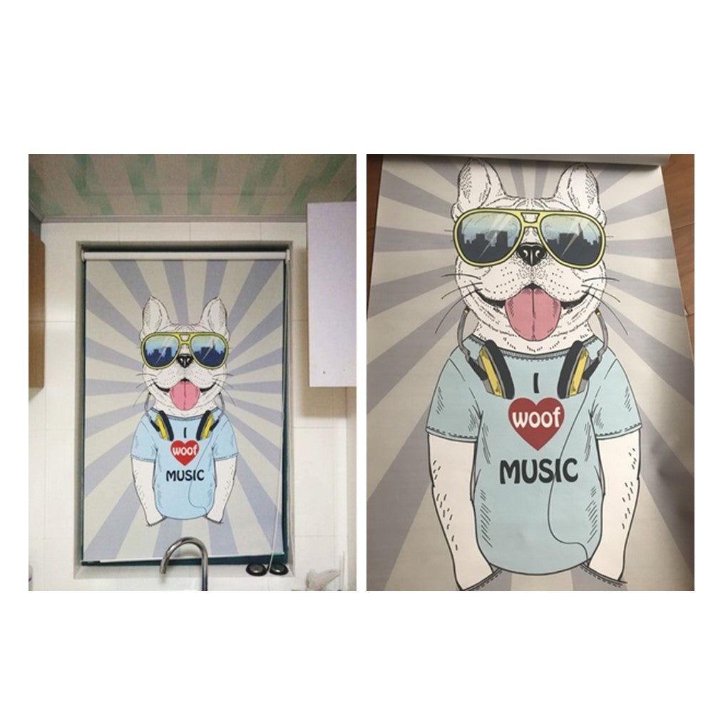 Frenchie French Bulldog Window Roller Shade