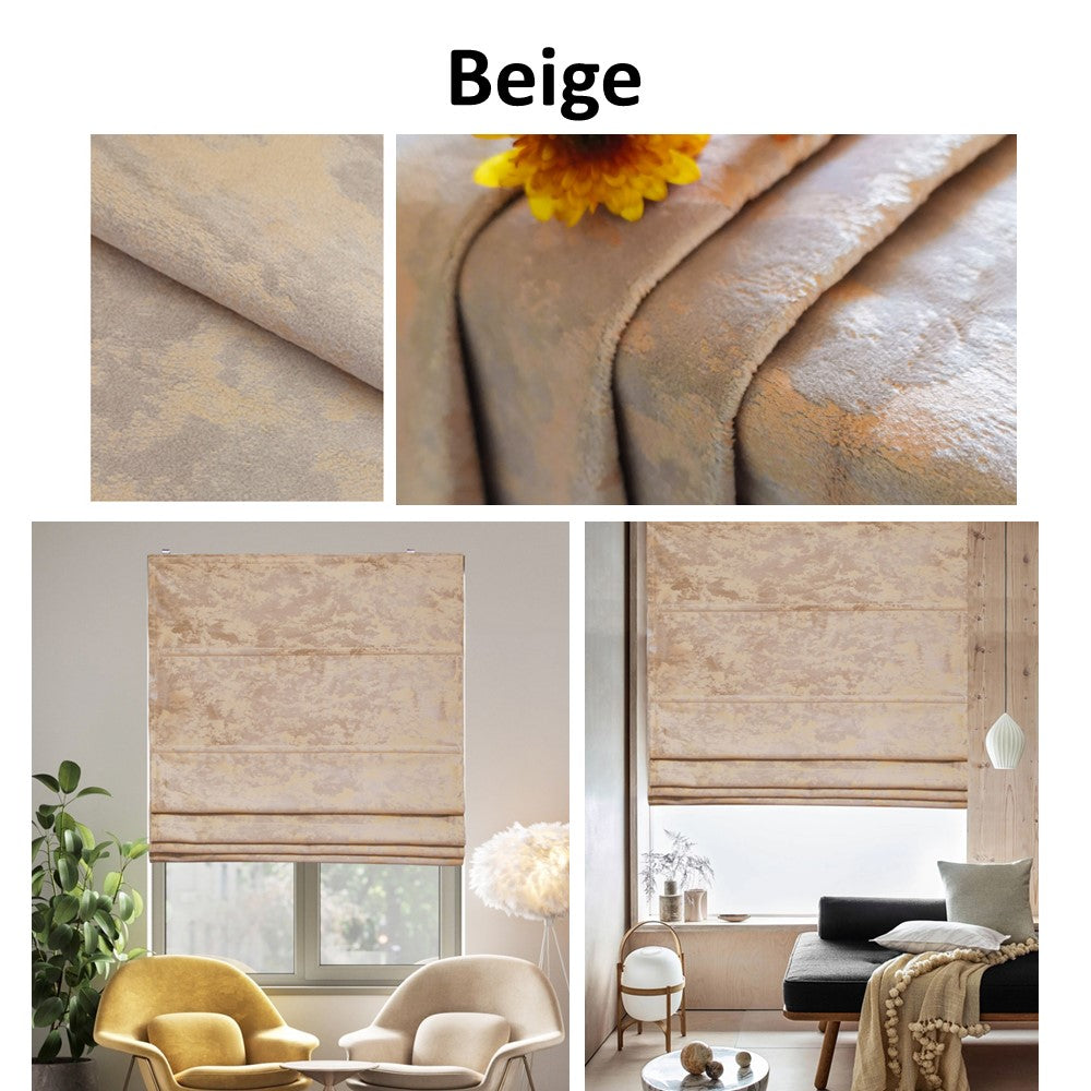 Velvet Linen Shinning Sheen Window Roman Shade