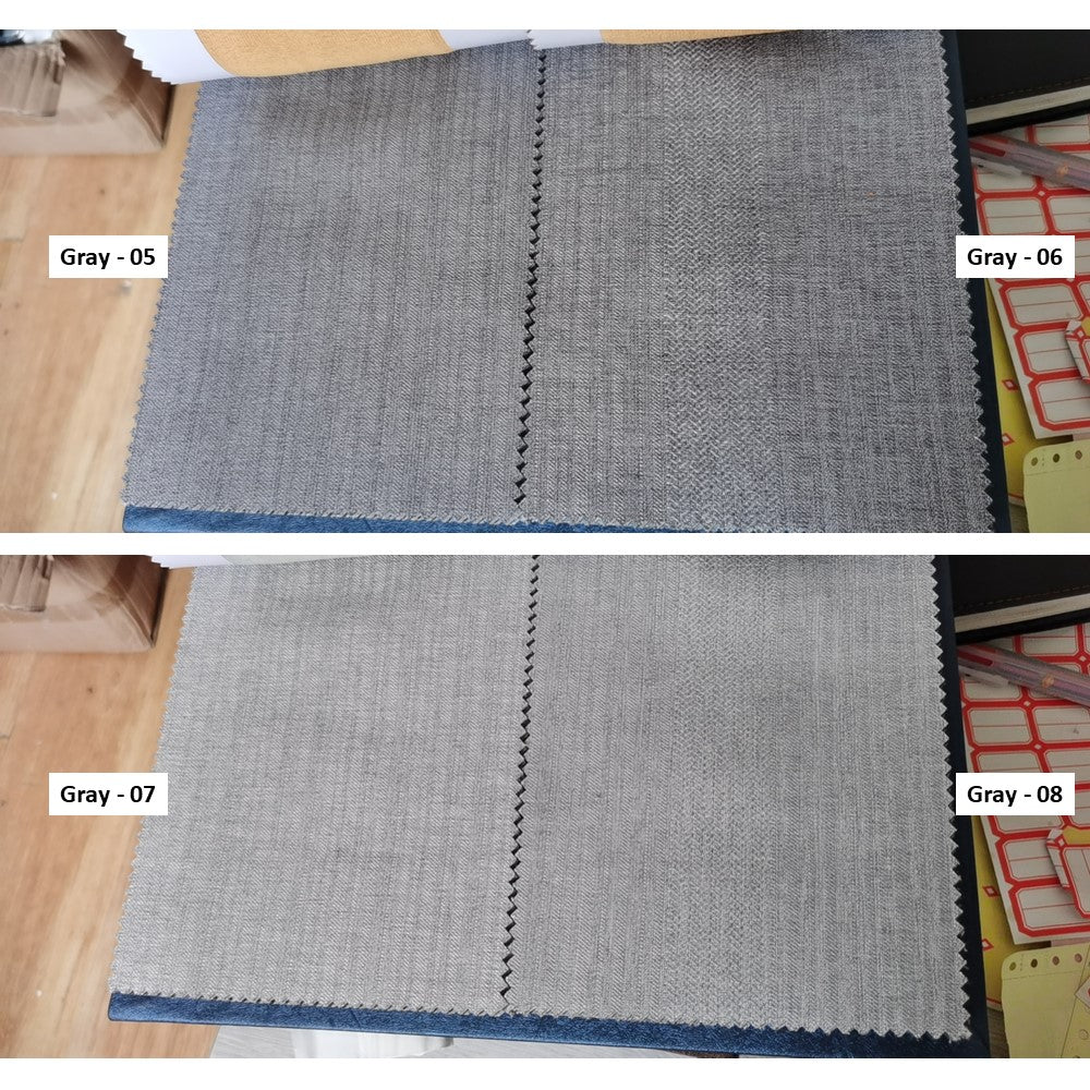 Shade of Gray Linen Window Roman Shade