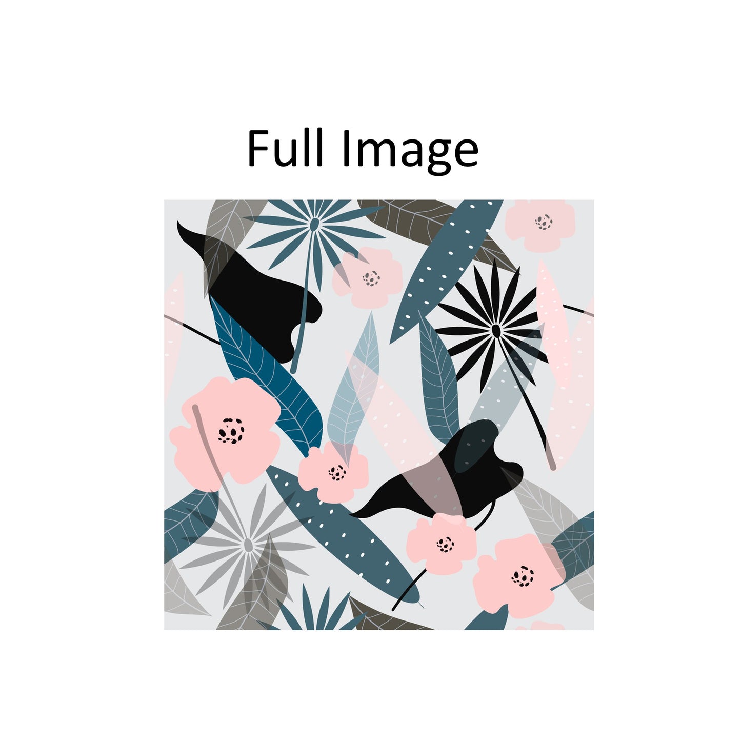 Botanical Natural Print Window Roller Shade