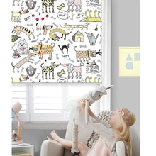 Load image into Gallery viewer, Animals Safari Zoo Cartoon Nursery Kid Room Window Roller Shade
