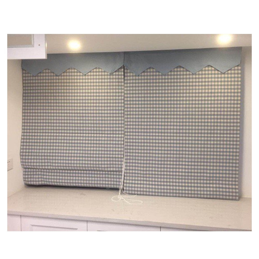 Plaid Classic Gingham Cottage Window Roman Shade