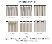 Load image into Gallery viewer, Lisse Textured Window Curtains Drapery
