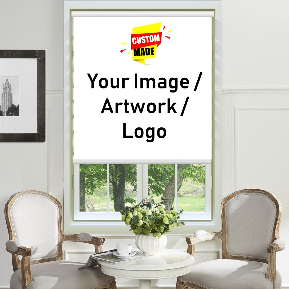 Custom Your Image Business Logo Graphic Print Window Roller Shade