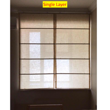 Load image into Gallery viewer, Modern Transitional Coastal Vibes Cordless Window Roman Shade
