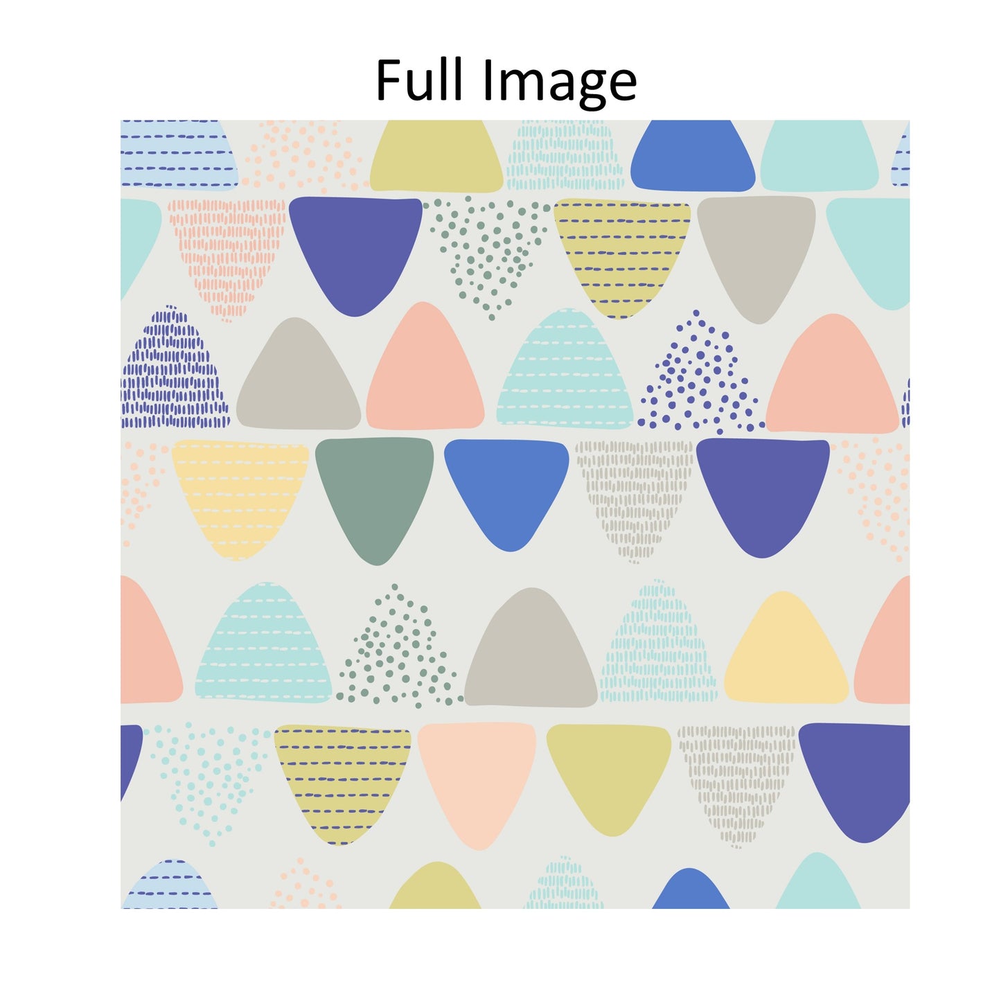 Pastel Triangular Linen Window Roman Shade