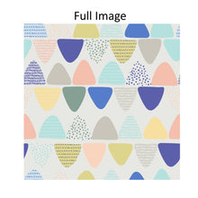 Load image into Gallery viewer, Pastel Triangular Linen Window Roman Shade
