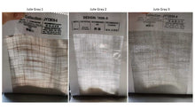 Load image into Gallery viewer, Semi See Through Fabric Jute Gray Linen Zen Window Roman Shade
