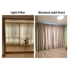 Load image into Gallery viewer, Solid Color Neutral Pink Beige Green Purple Red Gray Window Curtains Drapery
