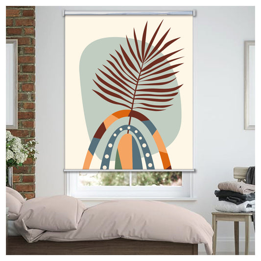 Rainbow Boho Design Print Theme Window Roller Shade