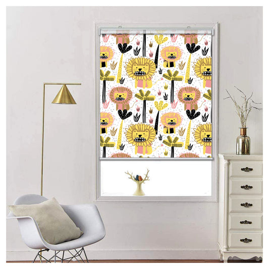Nursery Lion Window Roller Shade