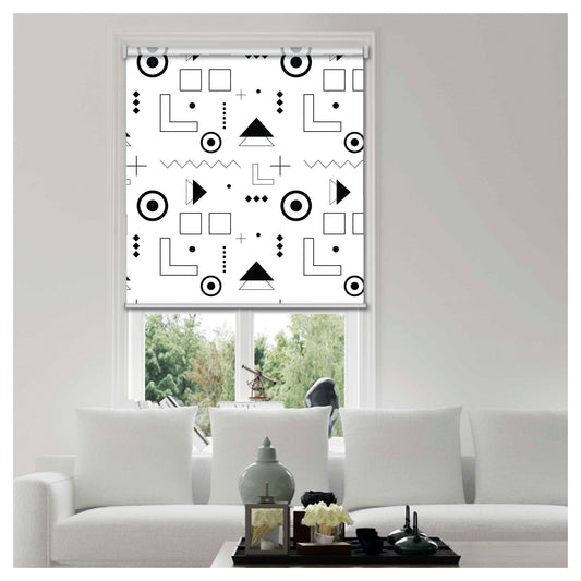 Geometric Minimalist Window Roller Shade