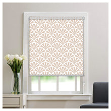 Load image into Gallery viewer, Contemporary Japanese Harisen Hand Fan Print Window Roller Shade

