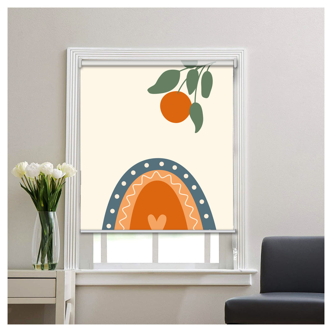 Rainbow Boho Design Print Theme Window Roller Shade