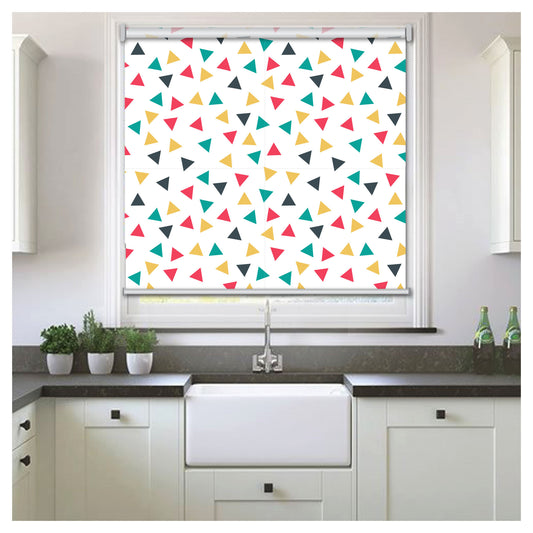 Triangle Confetti Colorful Window Roller Shade