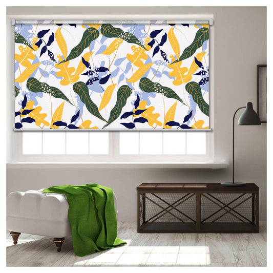 Flora Flower Botanical Plant Plant Print Window Roller Shade