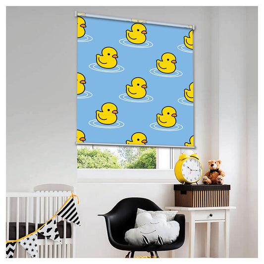 Yellow Duckies Nursery Kid Room Window Roller Shade