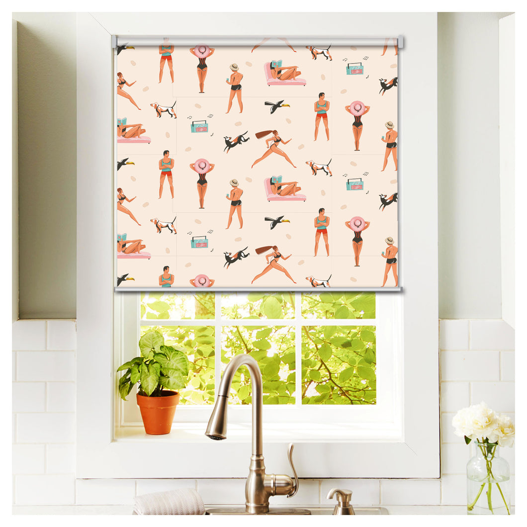 Summer Beach Life Window Roller Shade