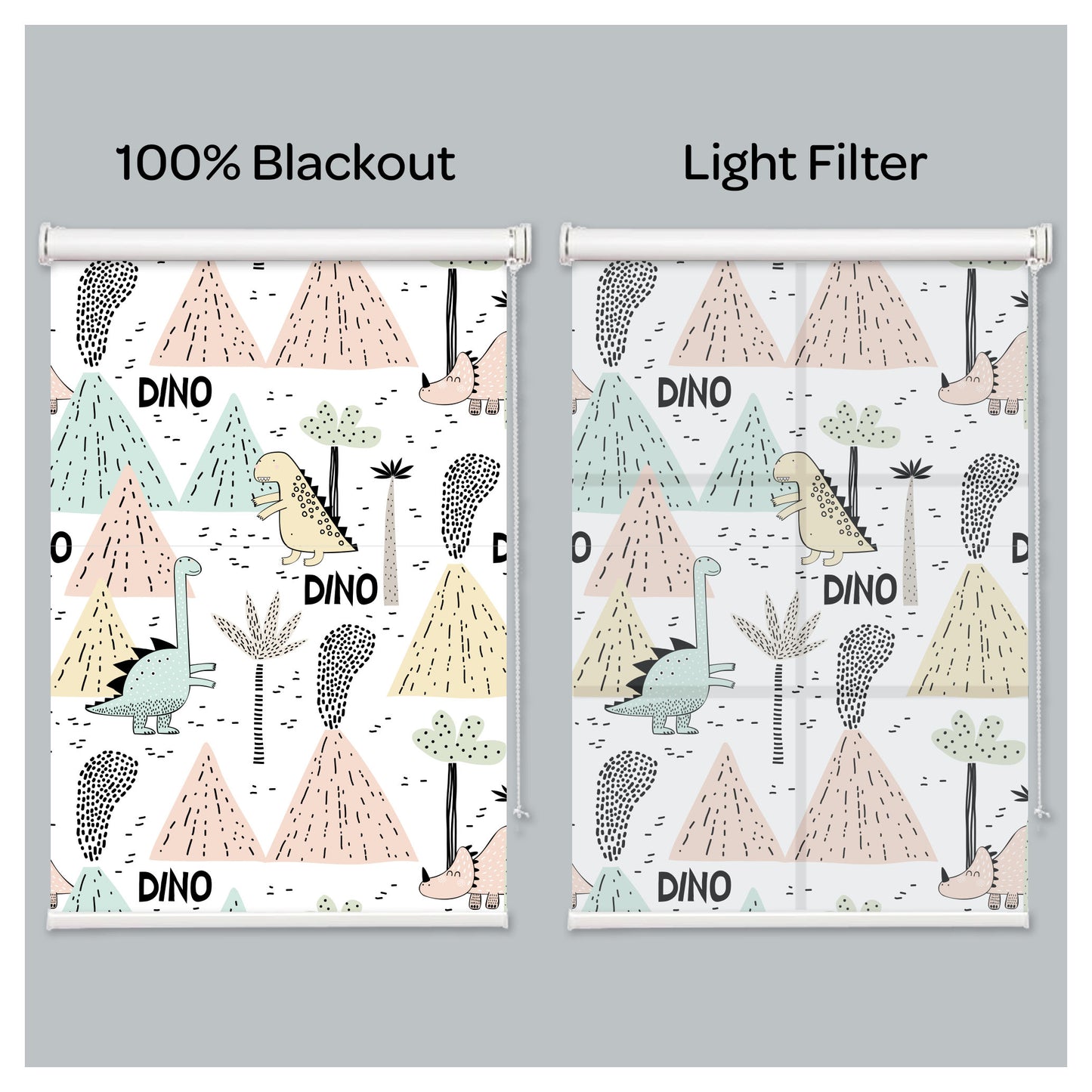 Dinosaur Nursery Kid Room Window Roller Shade