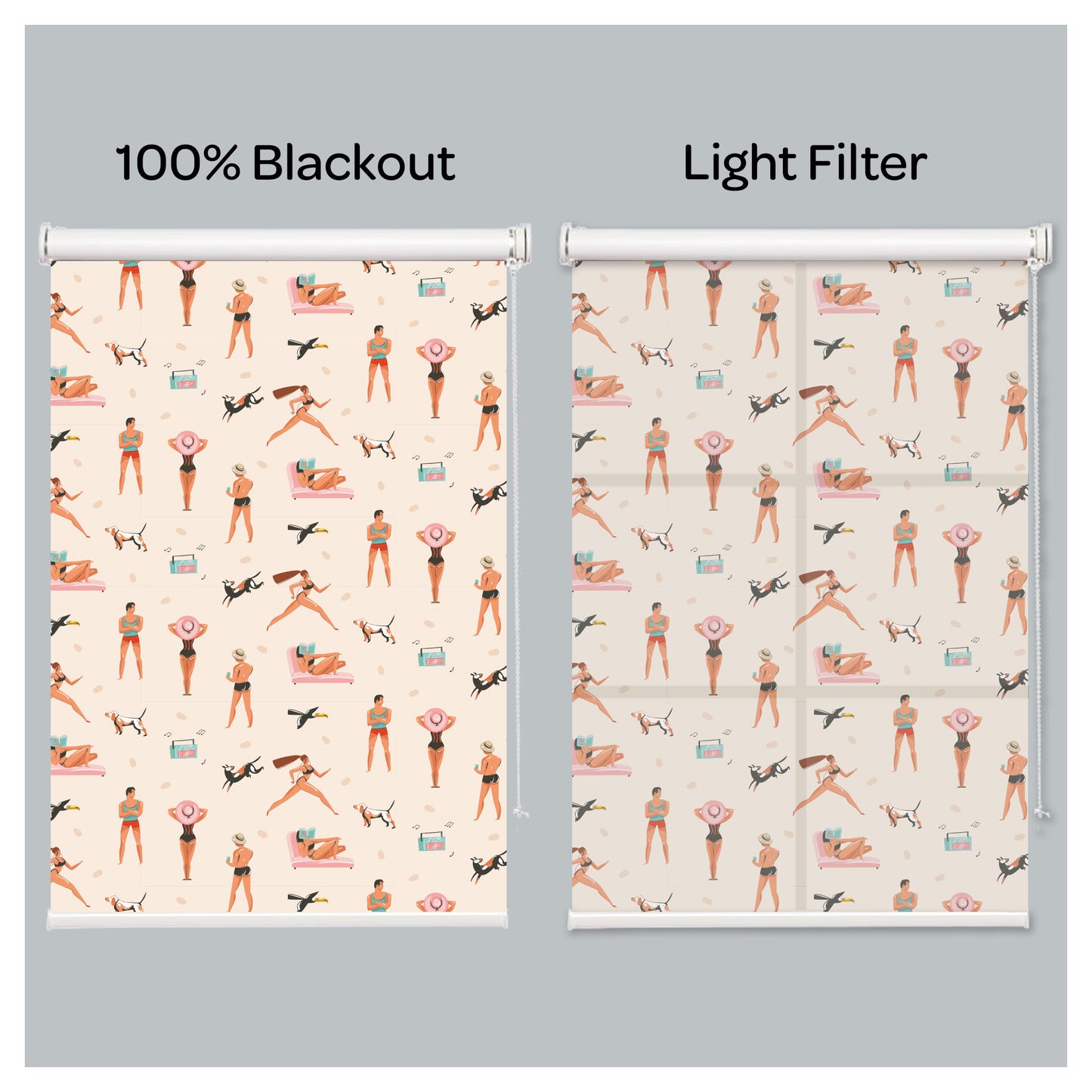 Summer Beach Life Window Roller Shade