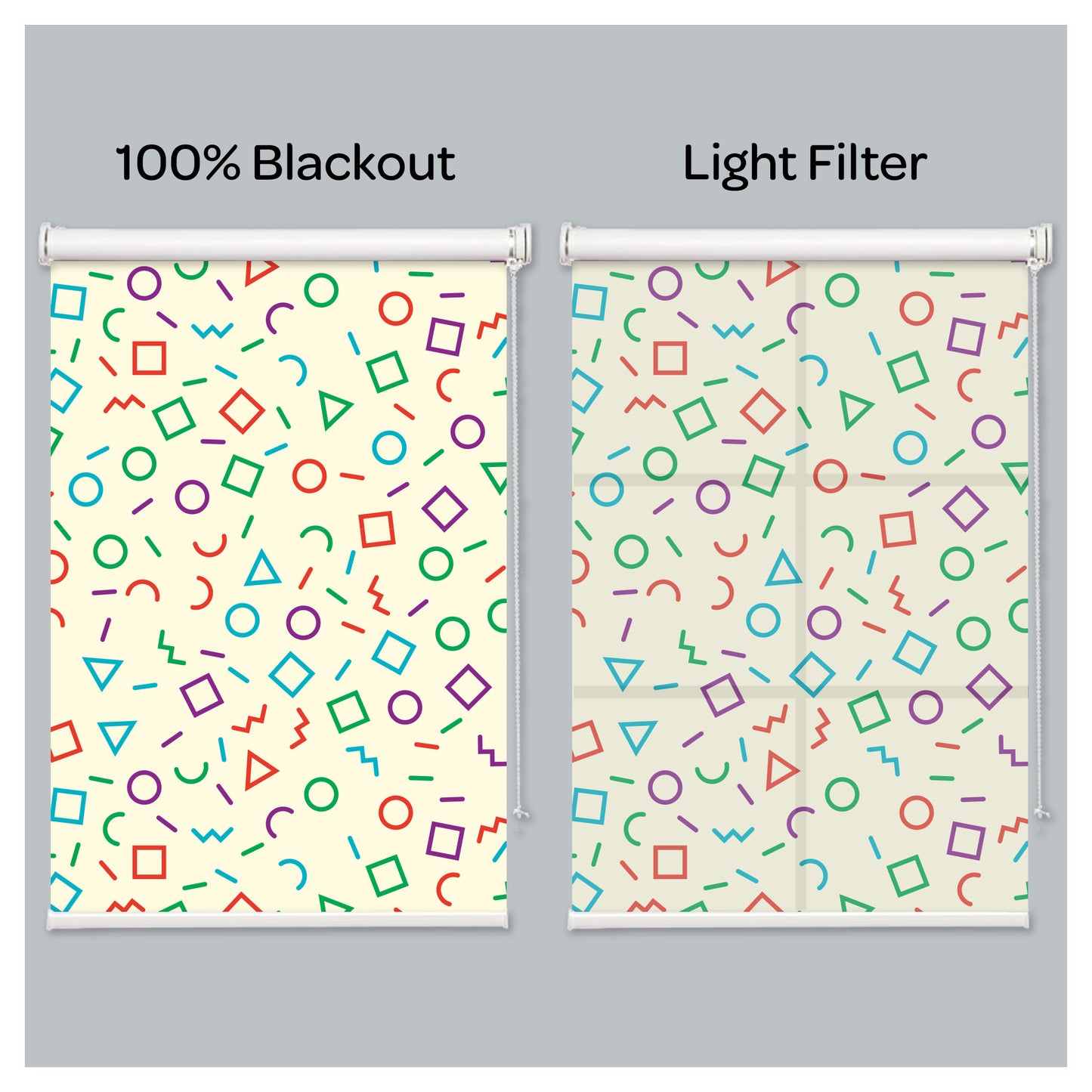 Colored Confetti Window Roller Shade