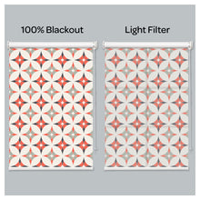 Load image into Gallery viewer, Mid Century Geometric Mosaic Pattern Window Roller Shade
